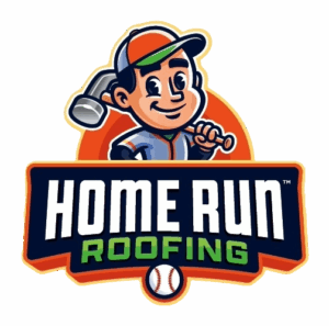 The primary logo for the company Home Run Roofing